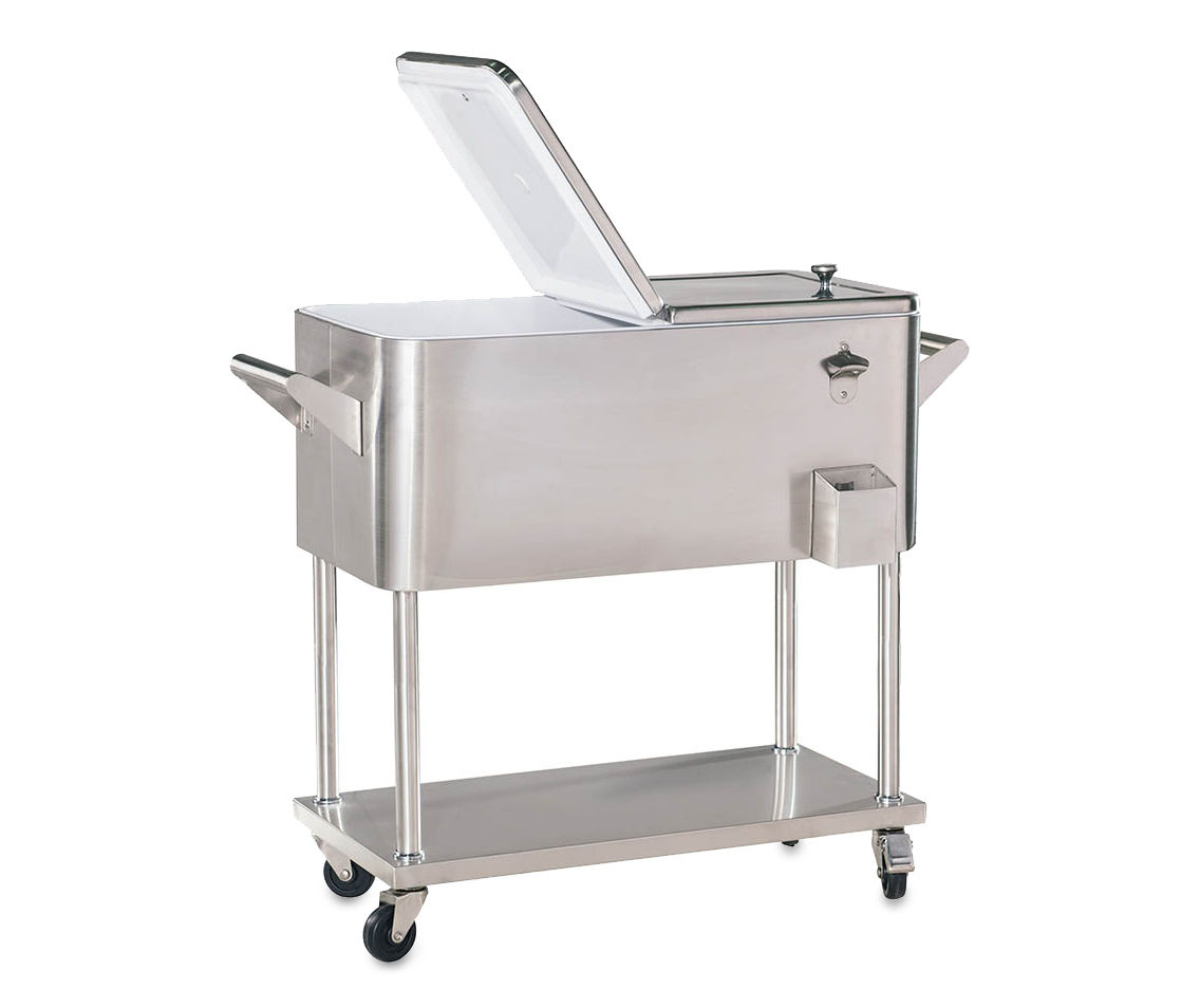 80 qt stainless steel hot sale cooler